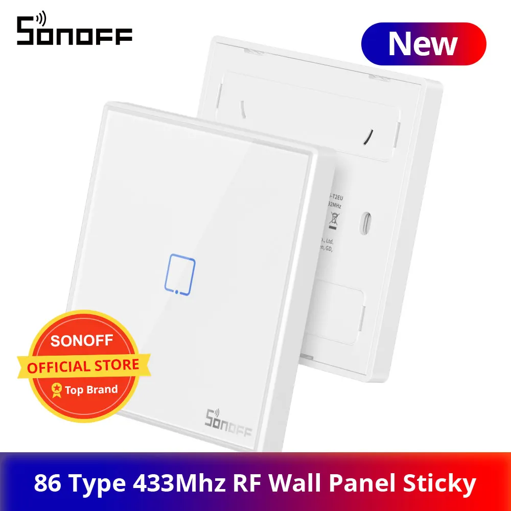 Wall-Panel Wall-Switch Remote-Controller Wifi Sonoff Rf 433mhz with TX 86-Type Works