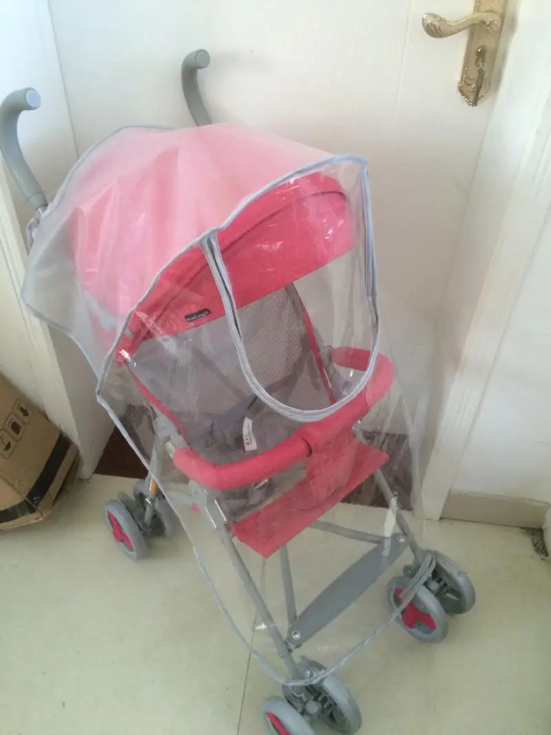 

Universal Style Baby Carriage Rain Cover Buggy Only Windproof Water Resistant Dust Cover Baby Car Windshield Block Rain Cover Co
