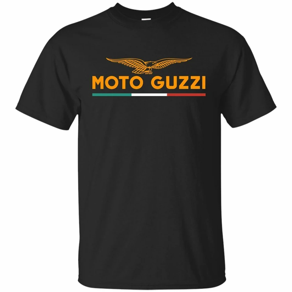 Черная темно синяя футболка Moto Guzzi орел логотип клейкая эмблема S 3Xl уличная