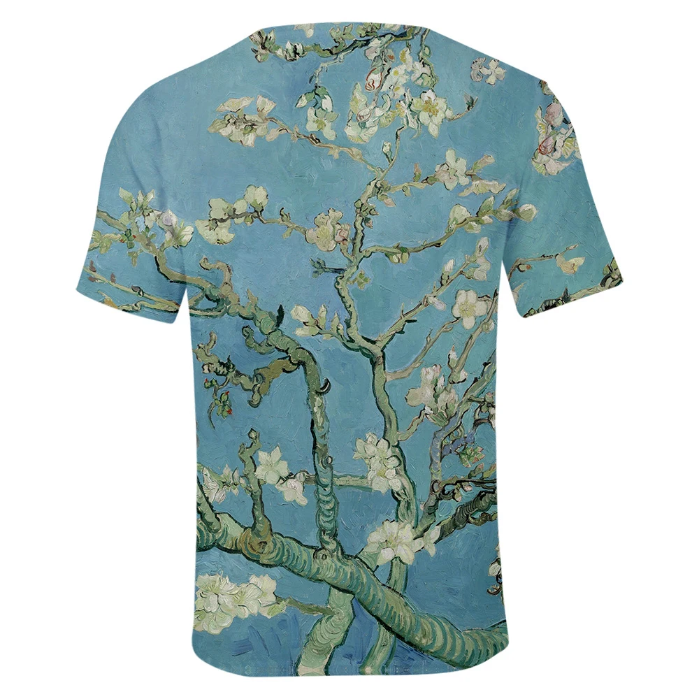 2019 Mens T Shirt Men World famous painting art Loose T-shirt O-neck Size Short Sleeve Tshirts 2019 Mens T Shirt Men World famous painting art Loose T-shirt O-neck Size Short Sleeve Tshirts