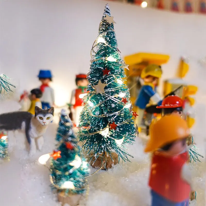 

5pcs 5cm to 16cm Mini Christmas Tree navidad Decoration New Years Christmas Tree Small Pine Tree Christmas Home Decor