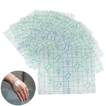 

10pcs Waterproof Transparent Adhesive Wound Dressing Medical Fixation Tape Bandage Anti-allergic Medicinal Fixation Bandage