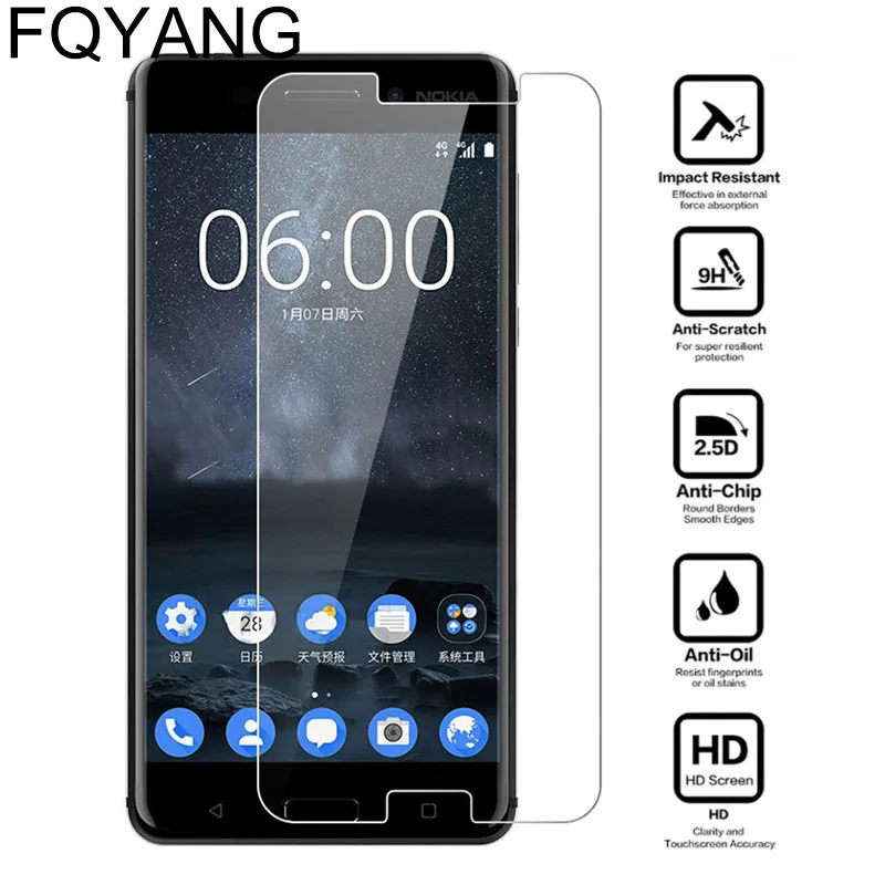 FQYANG 2 шт 0 26 мм 9H закаленное стекло для NOKIA Lumia 830 920 925 930 950 XL 1 3 5 6 7 8 Защитная пленка