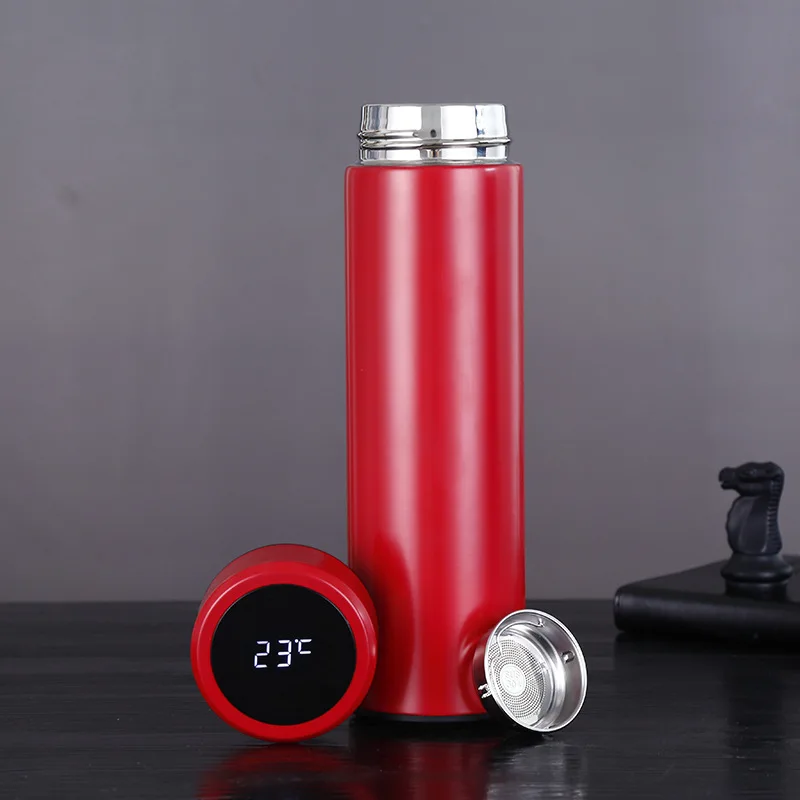 ZOOOBE 500ML Temperature Display Thermos bottle Vacuum Flasks Double wall Stainless Steel Travel Coffee Mug Tea Mug Thermo cup 2