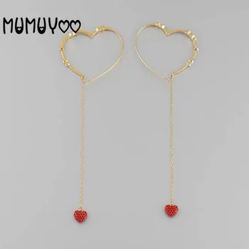 

Fashion Jewels 2020 new high-quality glamour heart-shaped earrings chic love romantic women flow su-eared earrings.