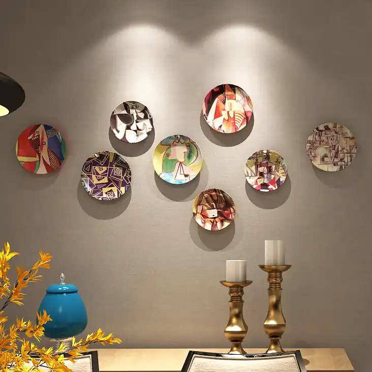 New Picasso Famous Oil Painting Decorative Plate Spanish Abstract Wall Hanging Craft Dish Home Hotel Decor Wholesale 8 Inch Bowls Plates Aliexpress