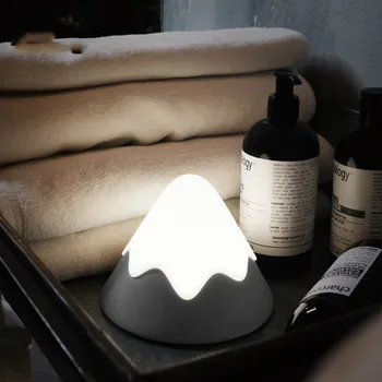 

2020 New Dropshipping Snow Mountain Lamp Rechargeable Bed Room Night Light Like Moon Lamp Ambient Light Creative Silicone Lamps