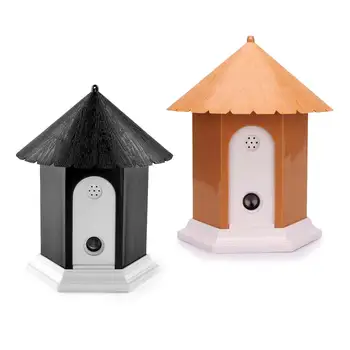 

Pet Dog Ultrasonic Anti Barking Stop Bark Birdhouse Shape Outdoor Waterproof Dogs Training Repeller Control Tool Device FEA889