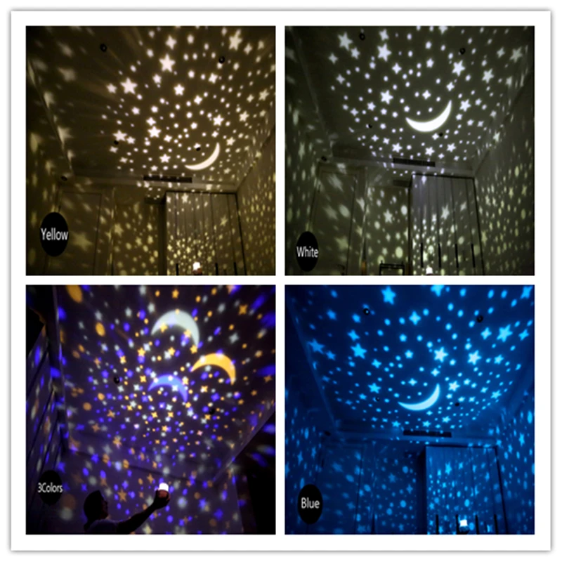 Проектор ночного неба светодиодный вращающийся ночник для детей|sky projector|starry sky