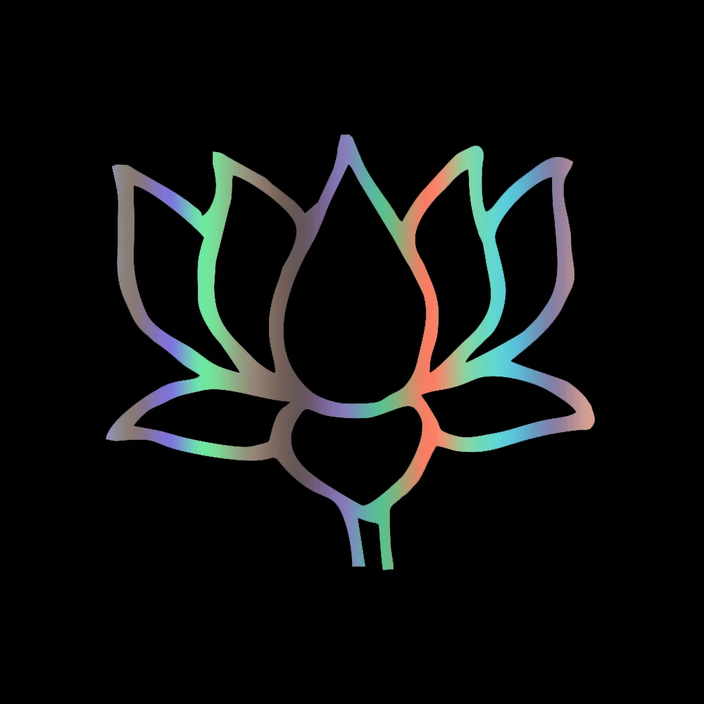 

30210# lotus flower car sticker reflective vinyl car decal waterproof stickers on car truck bumper rear window no background