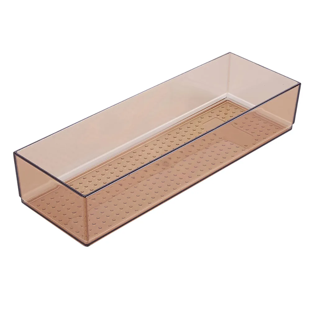 Drawer storage box kitchen compartment box Japan transparent plastic classification tableware cabinets makeup cabinet new
