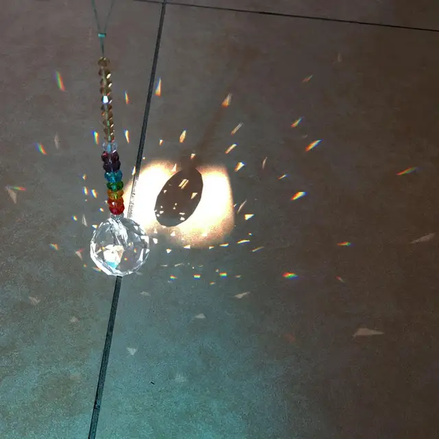 30 Mm -Es Prism Sun Light Catcher, Függő Ablakok Kristályok, Nyári Ajándék, Csakra Alapok Nyolcszögletű Gyöngyök, Hálószoba, Kerti Dekoráció. Rainbow Maker - Image 6