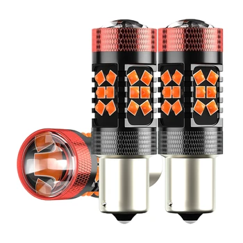 

30SMD 2pcs 1156 Lights BA15S Rear Turn Signal Blinker Amber Light 3030