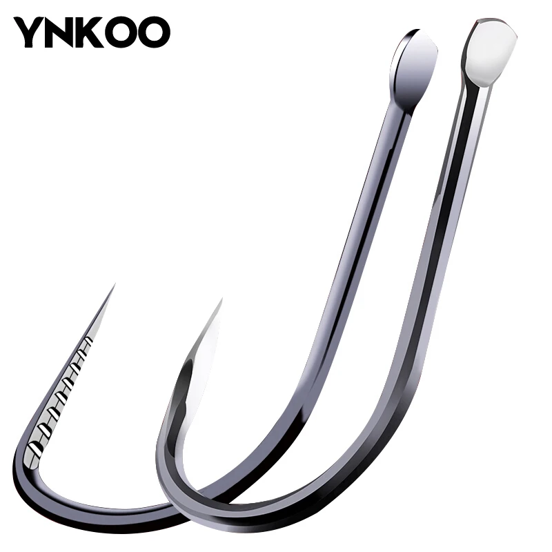 

YNKOO Fishhooks Without Barbs Blood Groove Hooks Accessories Supplies Carp Sturgeon Fish Hook Complete Set Of Fishing Hooks