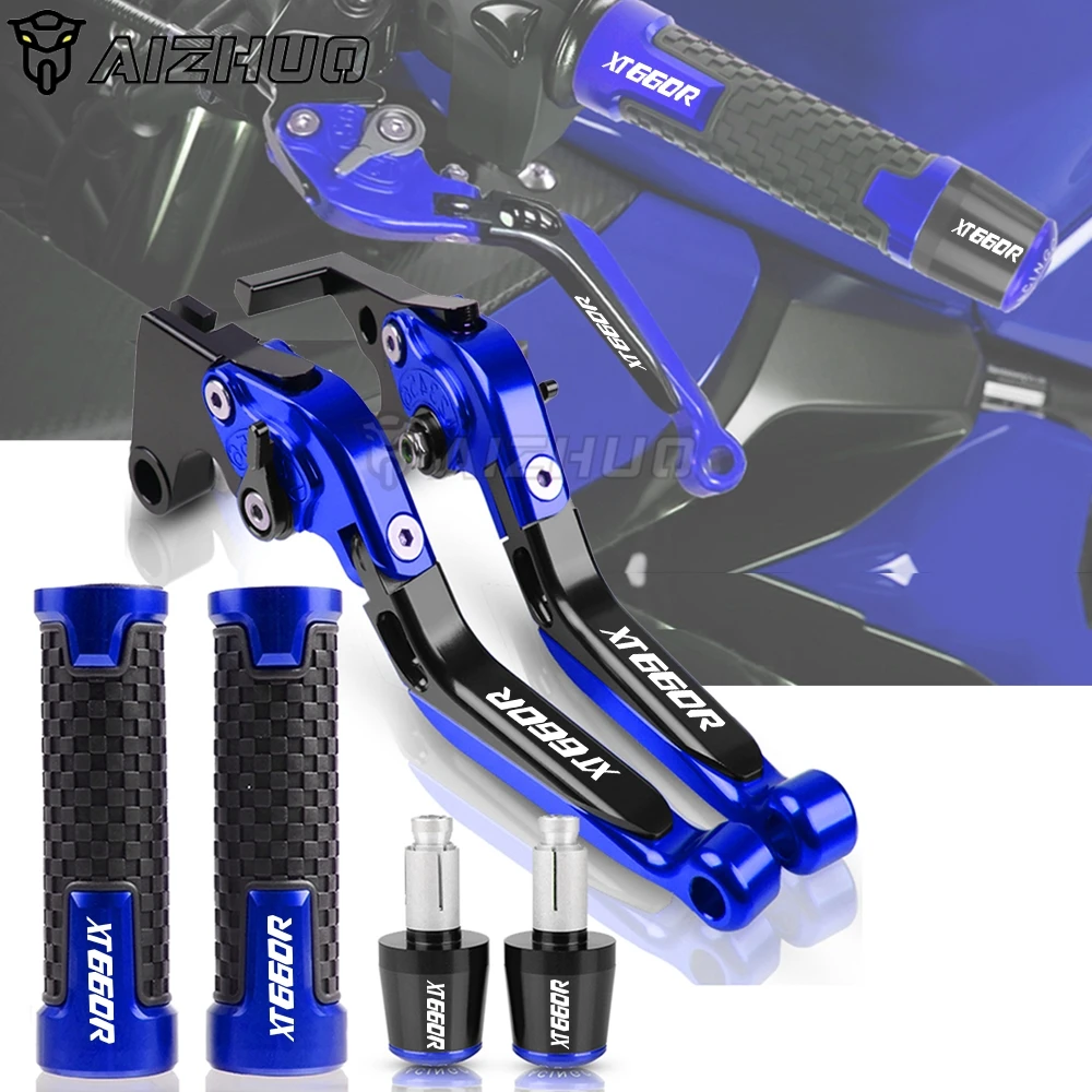 

XT 660 CNC Brake Clutch Levers Motorcycle Handle Bar Grips Handbar Ends Lever FOR YAMAHA XT660 R X XT660R XT660X 2004-2016 2015