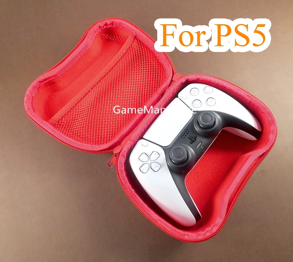 5pcs ps5 Gamepad 스토리지 가방에 대 한 휴대용 보호 공기 거품 하드 파우치 케이스 운반 가방 케이스 커버 ps5에 대 한 eva 가방