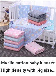 29 Styles 110*110cm 120*150cm 6 layers muslin cotton baby sleeping blanket swaddle breathable infant kids children baby blanket