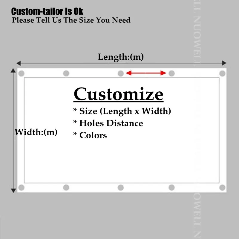 Description Picture 3 of item0.33mm PE Waterproof Outdoor Awnings Garden Gazebo Terrace Balcony Net Rainproof Screen Net Camping Supplies Pergola Awnings