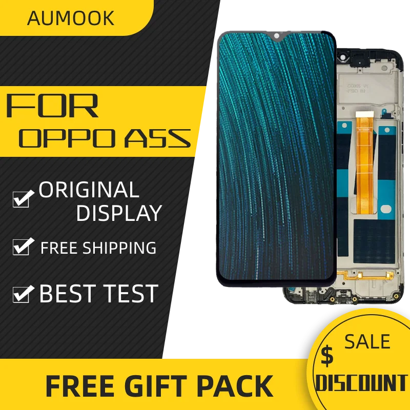 ЖК дисплей для OPPO A5s AX5S 6 2 дюйма запасные части сенсорный экран сенсорная панель