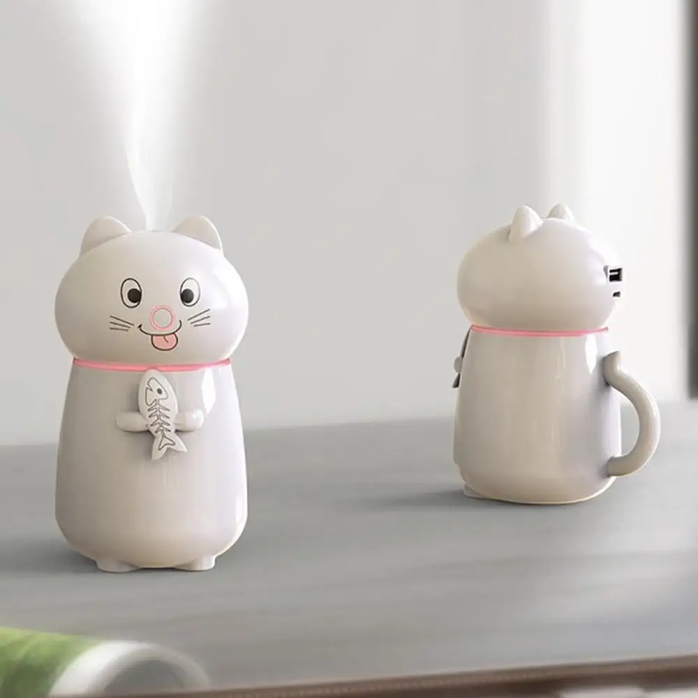 

Lucky cat LED humidifier USB charging household air freshener family flavoring air freshener oil indoor diffuser #3A26