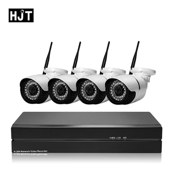 

HJT H.265 5.0MP WIFI 8CH NVR Surveillance Security 4CH IP Camera Kit System CCTV Camera Set Outdoor Onrif 2.1 P6Spro