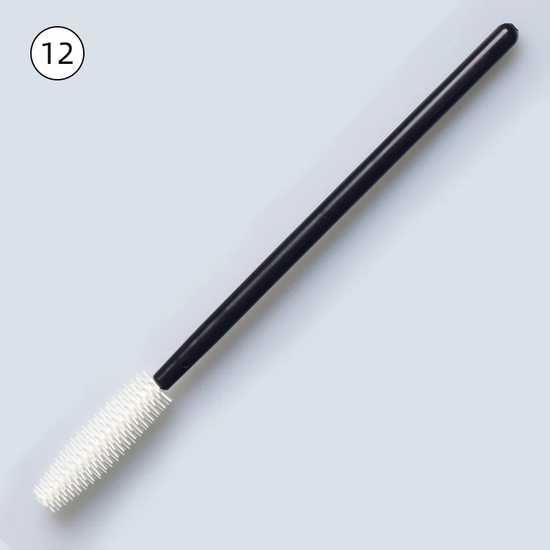 Одноразовые силиконовые гелевые, для ресниц расческа щетки для туши ресницы Профессиональный инструмент Красота инструмент для макияжа для Для женщин - Handle Color: 12