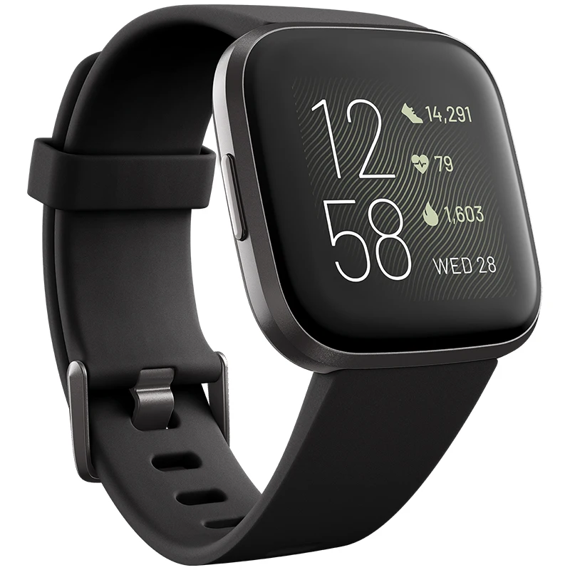 

Original Fitbit Versa 2 Smart Watch Health & Fitness Smartwatch with Heart Rate, Music, Alexa Built-in, Sleep & Swim Tracking