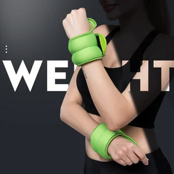 

2pcs 1kg Running Walking Hand Wrist Weights Sandbag Iron Sand Invisible Fitness Boxing Training Sand Bag