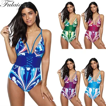 

Deep V Tankini Set Solid Bikini Set Moderate Biquini Bathing Suit Women High Waisted Bathing Suits