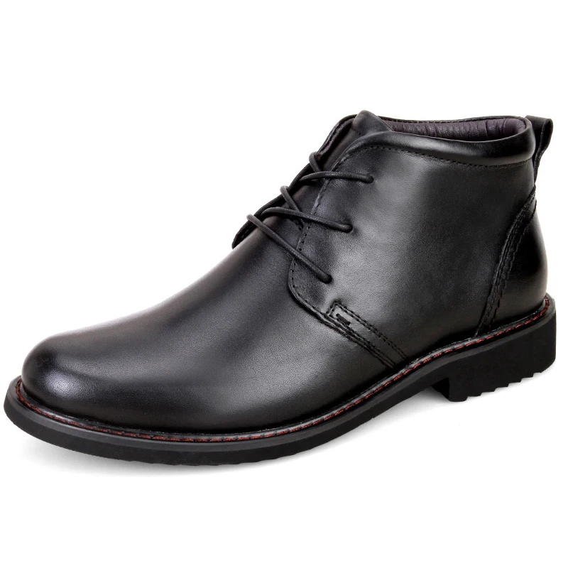 Stivali Da Uomo In Vera Pelle Da Lavoro Scarpe In Pelle Di Mucca Naturale Stivaletti Da Uomo Per Uomo Stivali Da Neve Inverno Caldo Botas Hombre