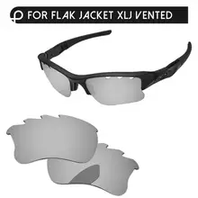 Papaviva хромированное зеркало поляризованные Сменные линзы для Flak куртка XLJ солнцезащитные очки с отверстиями рамка UVA и UVB Защита