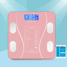 Escala de gordura do corpo do banheiro escala eletrônica inteligente digital bluetooth balança de peso display lcd equilíbrio analisador de composição do corpo app
