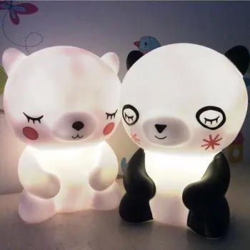 

Bear Bear Panda Led Night Light Lamp Cute Animal Cartoon Nightlight for Baby Kids Room Bedside Bedroom Living Room Decorative