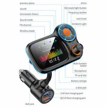

MP3 Bluetooth FM transmitter Player Car mp3 Charger Car Vehicle In-Car