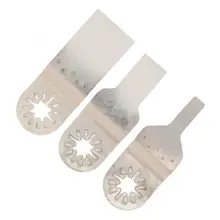 

3Pcs Oscillating Saw Blade Straight Stainless Steel for Cutting Wood Plastic 10mm/20mm/34mm Woodworking Cutting Tool