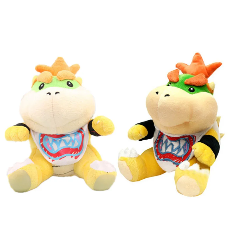 

2 styles 18cm Game Super Mario Bowser Koopa Bowser JR Stuffed Plush Toys Fire Dragon Stuff Plush Doll Toys