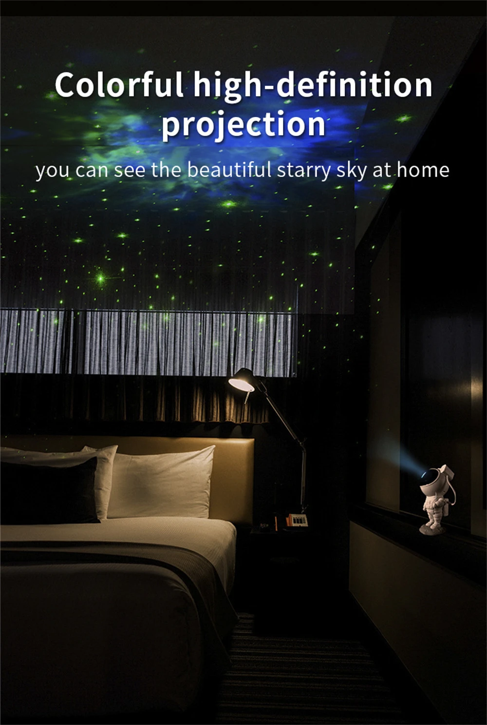 XK24 Galaxy Projector Laser Projector Christmas Proyector Colorful Starlight Astronaut Decorative Luminaires For Child