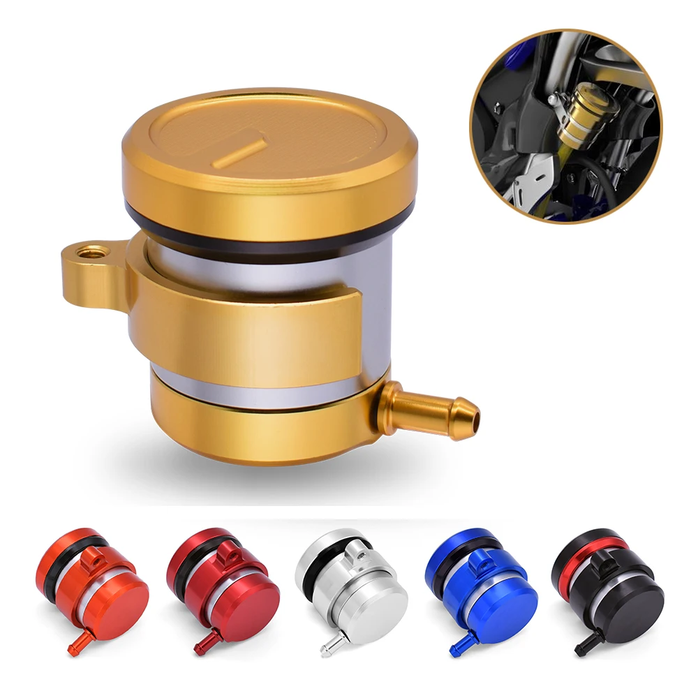 Motorcycle CNC Front Brake Clutch Tank Cylinder Fluid Oil Reservoir Cup For Suzuki GSXR400 GT 550 250 RG500 RGV250 VS VZ 800