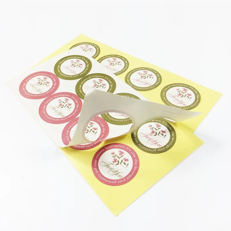 120 Pcs/lot Red Green 'For you' Scrapbooking Paper Labels Envelopes Stickers Gift Packaging Seal Multi-function Seals Stickers