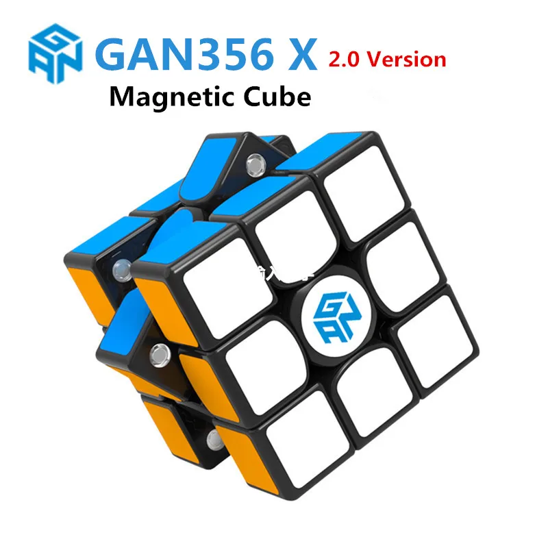 Gan 356 Air SM 3x3 Speed Cube Gans 356 Air S 3by3 Speed Cube Magnetic Cube 3x3x3 Puzzle Toy Black 2019 Upgraded Version