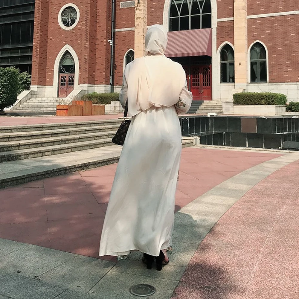 Open Abaya Kimono Cardigan Turkish Hijab Muslim Dress Kaftan Dubai Caftan Abayas For Women Robe Ramadan Jilbab Islamic Clothing