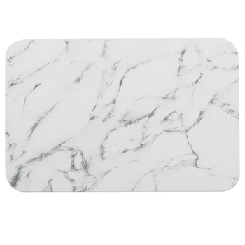 

1 Pc Diatomite Bath Mat Marble Pattern Pad Absorbent Floor Mat Soft Absorbent Floor Mat Diatomaceous Mat Nonslip Mat