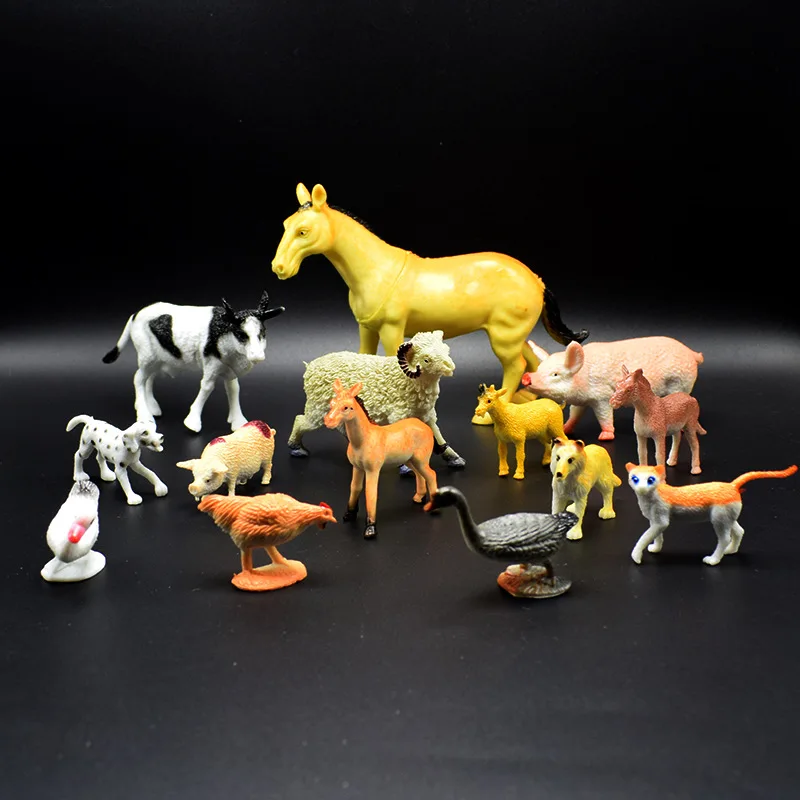 

14-PVC Farm Animal Model Toy Horse Simulator Sheep Chicken Duck Goose Set AliExpress Supply of Goods