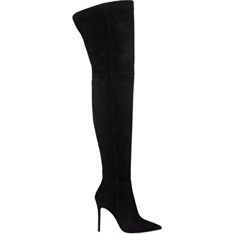 Buonoscarpe Fashion Women Winter Over Knee Long Boots Women Sper Thin High Heels Autumn Comfort Stretch Height Boots Shoes Woman