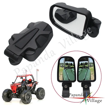 

1Pair UTV Offroad 2'' Roll Cage Side View Mirror Universal for Kawasaki Mule 600 SX for Yamaha Viking Wolverine For Kubota RTV