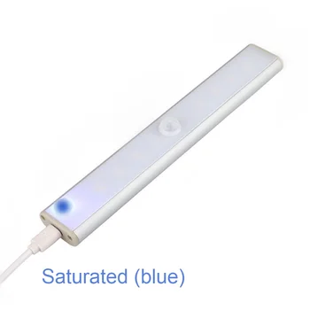 

Closet Battery Powered Cabinet Light Bar Under Magnetic Attraction Led PIR Motion Sensor USB Rechargeable Energy Saving Wardrobe