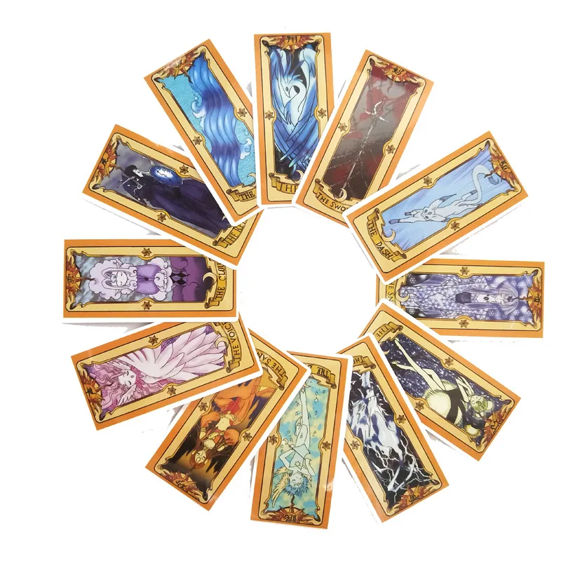 53 шт., наклейка для карт Clow Card, s для чемодана, скейтборда, ноутбука, багажа, холодильника, телефона, стайлинга автомобилей, DIY, наклейка