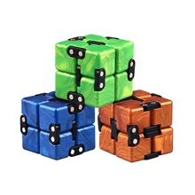 Cube de Puzzle épaississant, jouet de décompression exquis Durable, Cube magique infini, Anti stress pour enfants adultes, jouet de bureau
