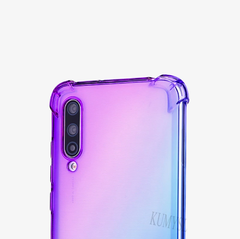 Цветной градиентный силиконовый чехол для Xiaomi mi CC9 CC9e 8 9 SE A2 A3 Lite 9T для Red mi Note 6 7 5 Pro K20 7A мягкий чехол для телефона из ТПУ