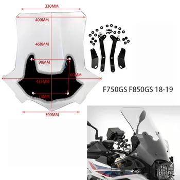

Motorcycle Front Windscreen Mount Raised Wind Deflector For BMW F750GS F850GS 2018 2019 F750GS F 750 GS 850 / F850 GS F750 GS